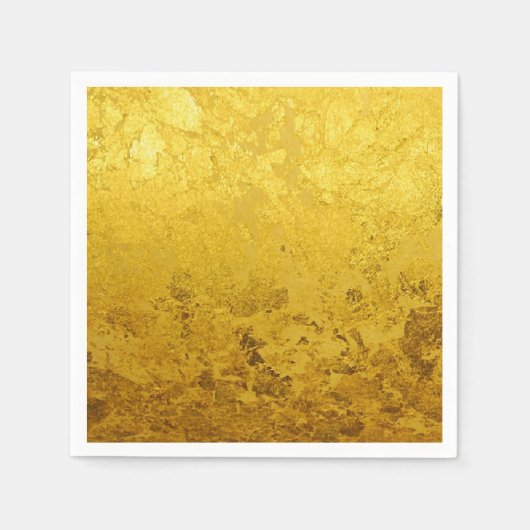PURE GOLD LEAF Patroon + jouw tekst / foto Servetten (Voorkant)