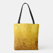 PURE GOLD LEAF Patroon + jouw tekst / foto Tote Bag (Achterkant)