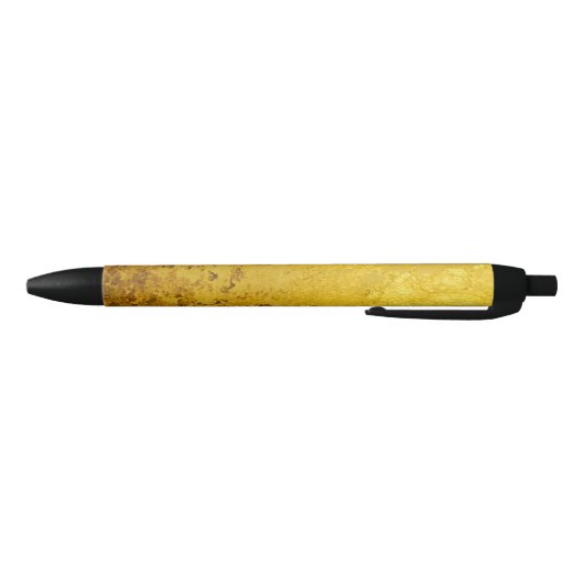 PURE GOLD LEAF Patroon + jouw tekst / foto Zwarte Inkt Pen (Bodem)