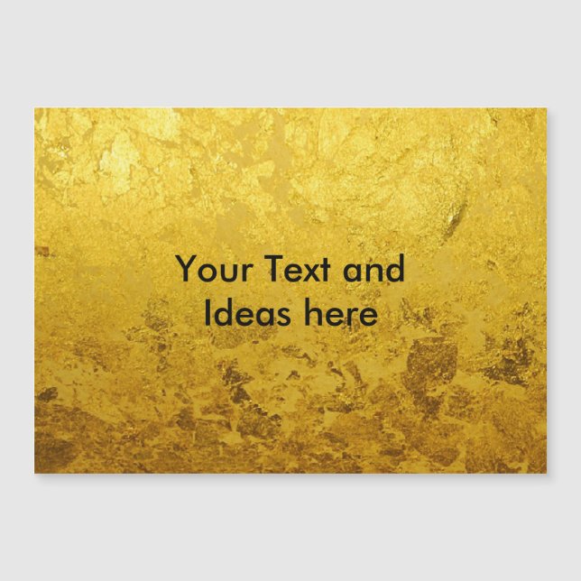 PURE GOLD LEAF Patroon + jouw tekst / ideeën (Voorkant)
