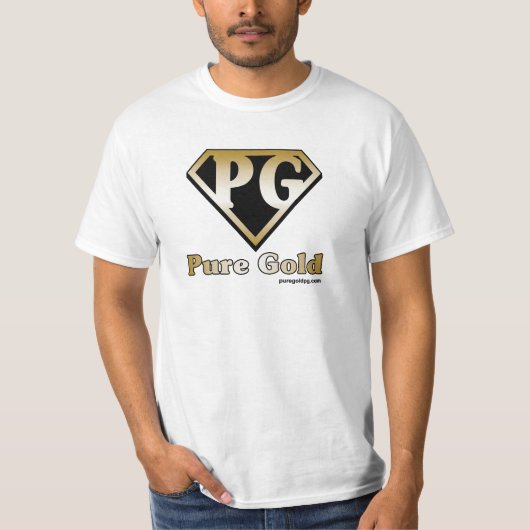 Pure Gold met tekst T-shirt (Voorkant)