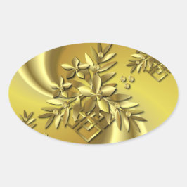Pure Gold Ovale Sticker