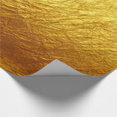 PURE GOLD PAPER Patroon + jouw tekst / foto Cadeaupapier (Hoek)