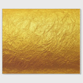 PURE GOLD PAPER Patroon + jouw tekst / foto Cadeaupapier (Vlak)
