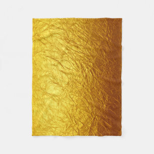 PURE GOLD PAPER Patroon + jouw tekst / foto Fleece Deken