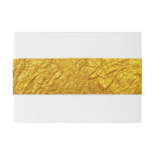 PURE GOLD PAPER Patroon + jouw tekst / foto Uitnodigingen Wikkel (Achterkant Voorbeeld)