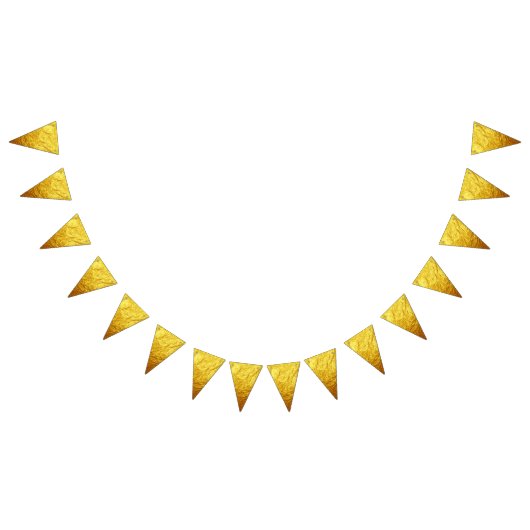 PURE GOLD PAPER Patroon + jouw tekst / foto Vlaggetjes (Alle)