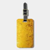 PURE GOLD-patroon / goudblad Bagagelabel (Voorkant verticaal)