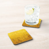 PURE GOLD-patroon / goudblad Bier Onderzetter (Rechterzijde)