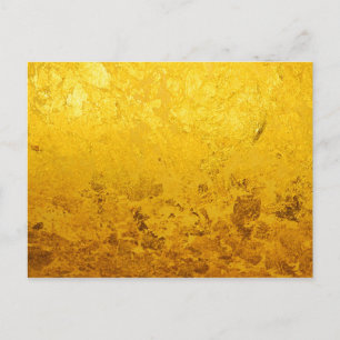 PURE GOLD-patroon / goudblad Briefkaart