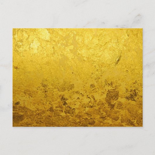 PURE GOLD-patroon / goudblad Briefkaart (Voorkant)
