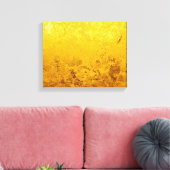 PURE GOLD-patroon / goudblad Canvas Afdruk (Insitu (Woonkamer))