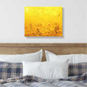PURE GOLD-patroon / goudblad Canvas Afdruk (Insitu (Slaapkamer))