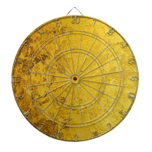 PURE GOLD-patroon / goudblad Dartbord (Voorkant)