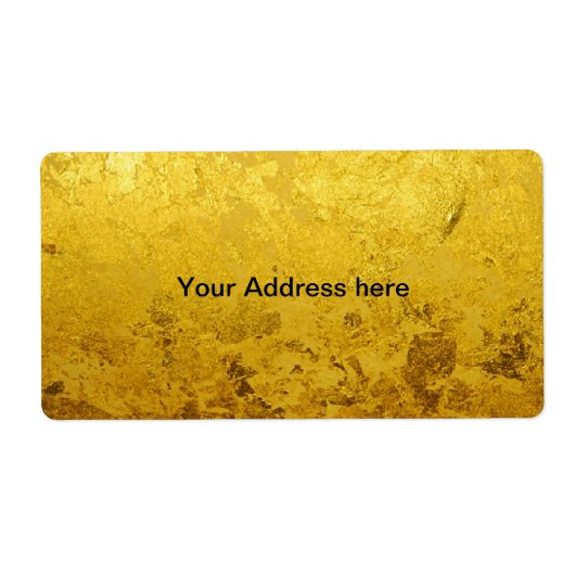 PURE GOLD-patroon / goudblad Etiket (Voorkant)