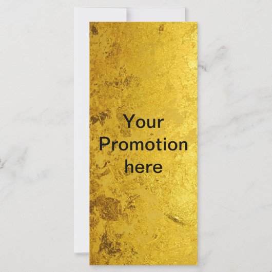 PURE GOLD-patroon / goudblad + jouw tekst (Voorkant)