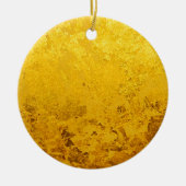 PURE GOLD-patroon / goudblad Keramisch Ornament (Voorkant)