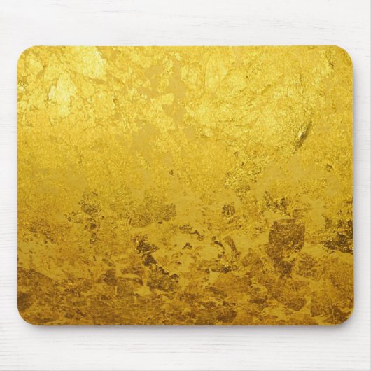 PURE GOLD-patroon / goudblad Muismat (Voorkant)