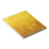 PURE GOLD-patroon / goudblad Notitieblok (Schuin)
