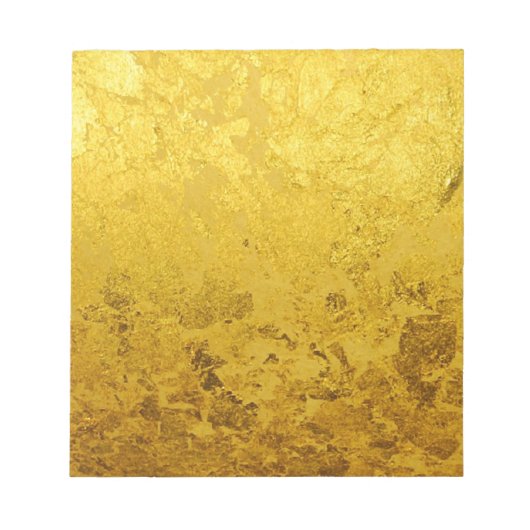 PURE GOLD-patroon / goudblad Notitieblok (Voorkant)