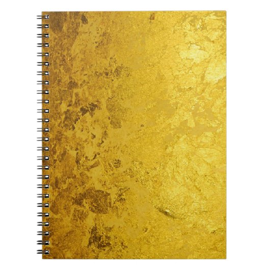 PURE GOLD-patroon / goudblad Notitieboek (Voorkant)