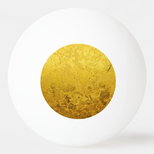PURE GOLD-patroon / goudblad Pingpongbal (Achterkant)