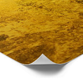 PURE GOLD-patroon / goudblad Poster (Hoek)