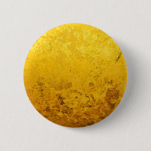 PURE GOLD-patroon / goudblad Ronde Button 5,7 Cm
