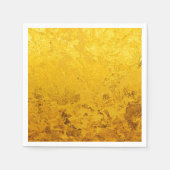 PURE GOLD-patroon / goudblad Servet (Voorkant)