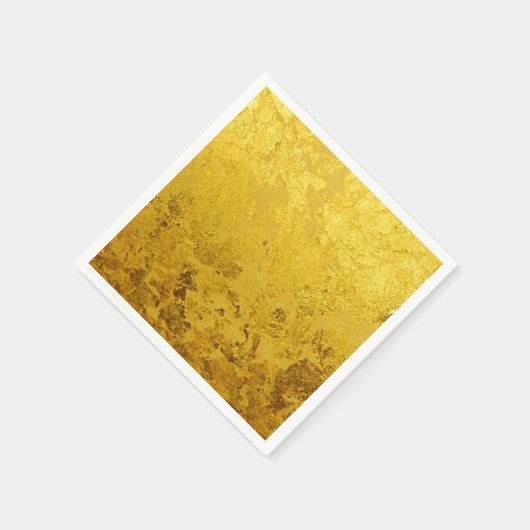 PURE GOLD-patroon / goudblad Servet (Hoek)