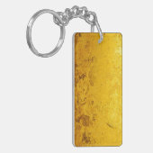 PURE GOLD-patroon / goudblad Sleutelhanger (Voorkant Links)