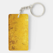 PURE GOLD-patroon / goudblad Sleutelhanger (achterkant)