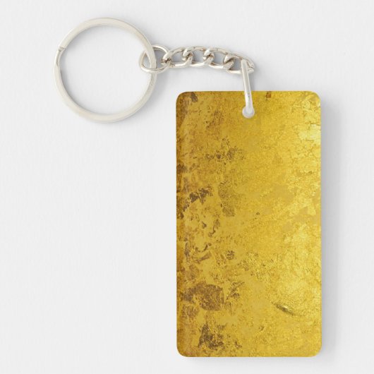 PURE GOLD-patroon / goudblad Sleutelhanger (Voorkant)