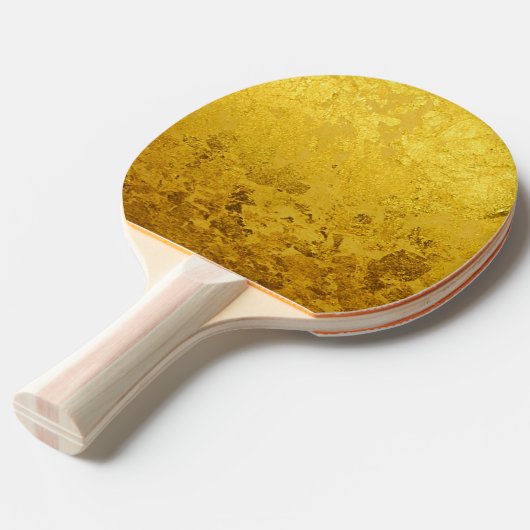 PURE GOLD-patroon / goudblad Tafeltennisbatje (Voorkant Gekanteld)