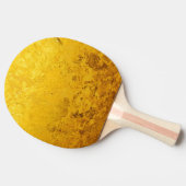 PURE GOLD-patroon / goudblad Tafeltennisbatje (Zijkant)
