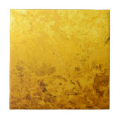 PURE GOLD-patroon / goudblad Tegeltje (Voorkant)