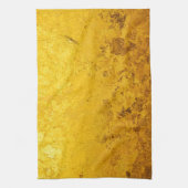 PURE GOLD-patroon / goudblad Theedoek (Verticaal)