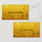 PURE GOLD-patroon / goudblad Visitekaartje (Voorkant / Achterkant)