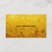 PURE GOLD-patroon / goudblad Visitekaartje (Achterkant)