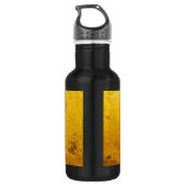 PURE GOLD-patroon / goudblad Waterfles (Achterkant)