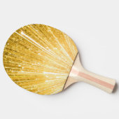 PURE GOLD-patroon / gouden douche Tafeltennisbatje (Zijkant)