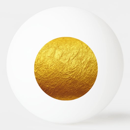 PURE GOLD-patroon / goudpapier Pingpongbal (Achterkant)