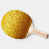 PURE GOLD-patroon / goudpapier Tafeltennisbatje (Zijkant)