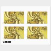 Pure Gold Rechthoekige Sticker (Vel)