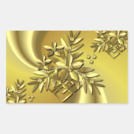 Pure Gold Rechthoekige Sticker