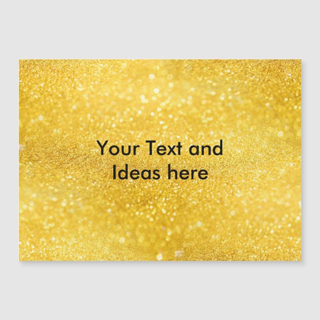 PURE GOLD Sparkles Patroon + jouw tekst/ideeën (Voorkant)