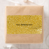 PURE GOLD Splatter Patroon + jouw tekst Etiket (Insitu)