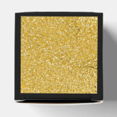 PURE GOLD Splatter Patroon + jouw tekst / foto Bedankdoosjes (Bovenkant)