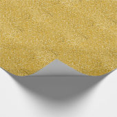 PURE GOLD Splatter Patroon + jouw tekst / foto Cadeaupapier (Hoek)