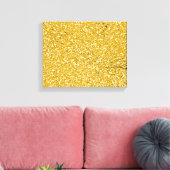 PURE GOLD Splatter Patroon + jouw tekst / foto Canvas Afdruk (Insitu (Woonkamer))